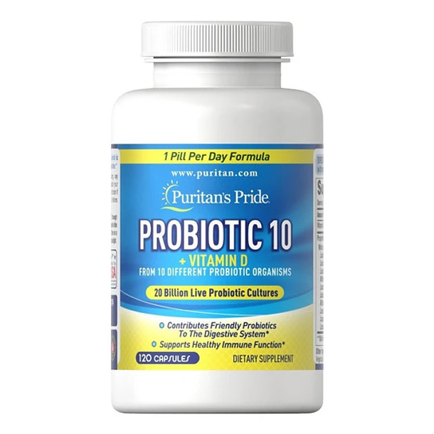  Puritan´s Pride - Probiotic 10 + Vit D 20 Billones 120 Caps 6