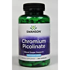 Swanson - Picolinato De Cromo 200mcg 200 Caps Control Azucar 1