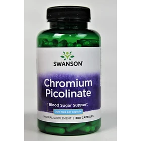 Swanson - Picolinato De Cromo 200mcg 200 Caps Control Azucar