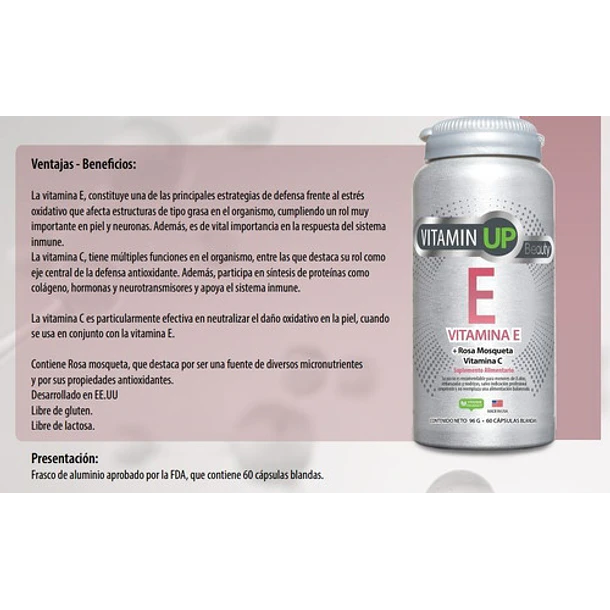 Newscience - Vitamina E Beauty 60 Caps 2