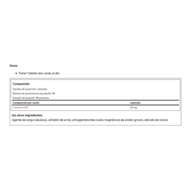 Coenzima Q10 90 Tabletas (musclecare) 2