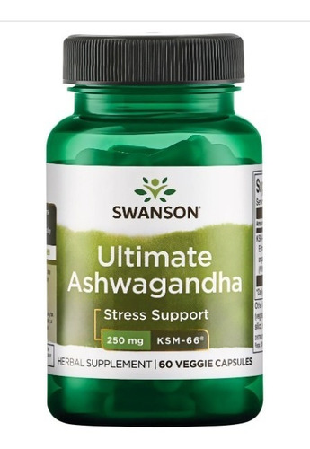 Ashwagandha KSM-66 (250 mg) 60 cápsulas vegetales Swanson