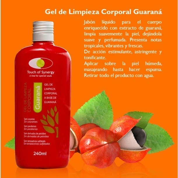Touch Of Synergy - Gel De Limpieza Corporal Guaraná 240ml 2