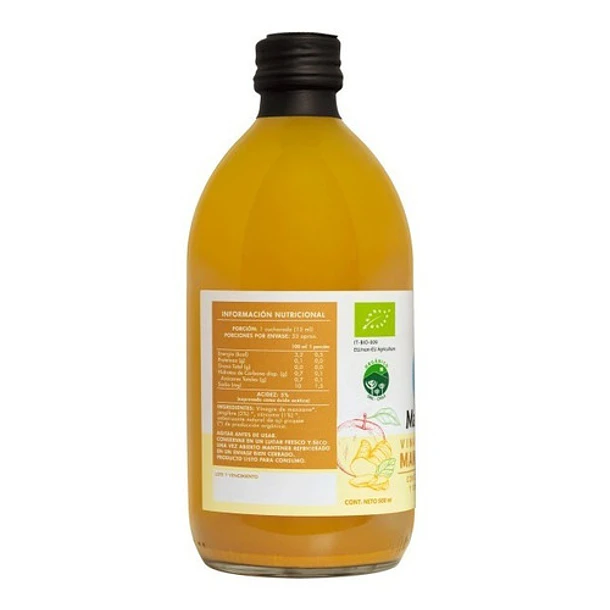 Manare - Vinagre De Manzana Cúrcuma Y Jengibre 500 Ml 3