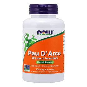 Now Foods - Pau D Arco 500mg 100 Caps 