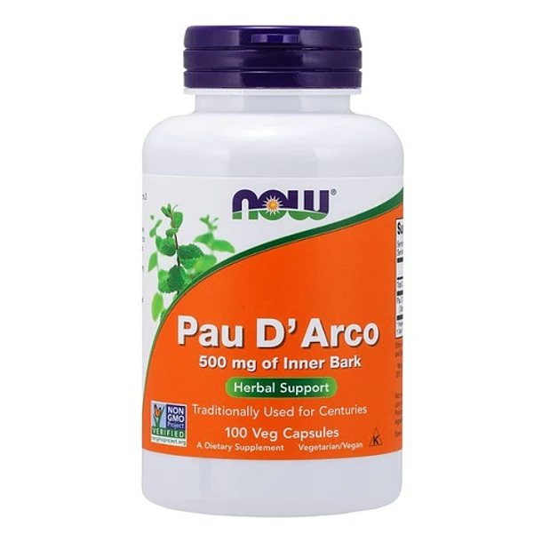 Now Foods - Pau D Arco 500mg 100 Caps  1