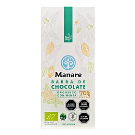 Manare - Barra De Chocolate Con Menta 70% Cacao 100g