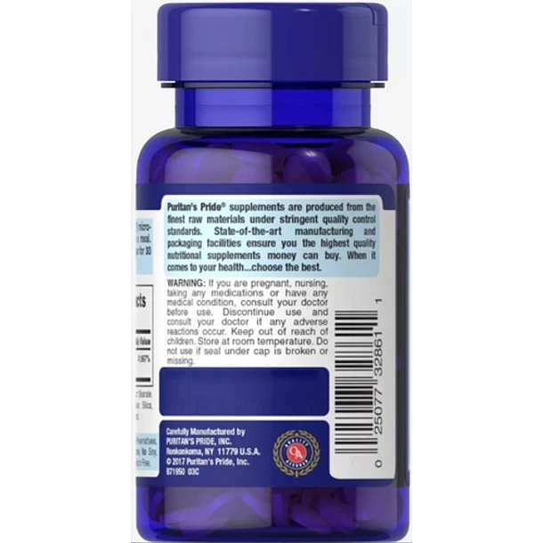 Puritan's Pride - B12 1000 Mcg Liberación Temporizada 250cap 3