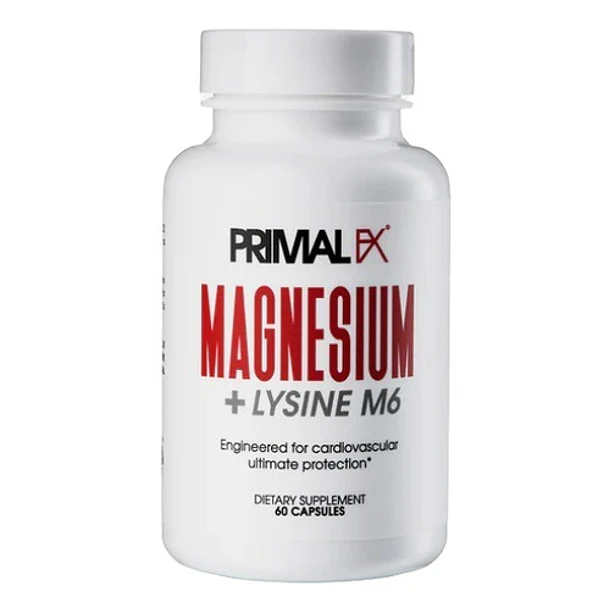 Primal Fx - Magnesio Magnesium + Lysine M6 60caps Sin Sabor 2