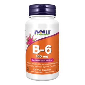Now Foods - Vitamina B-6 100mg 100 Caps 
