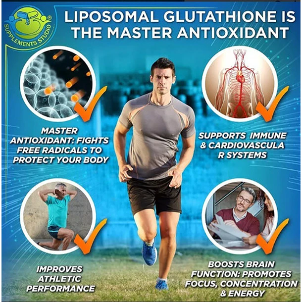 Glutatión Liposomal 500 C/ Alimentos Orgánicos 500 Mg 120cps 5