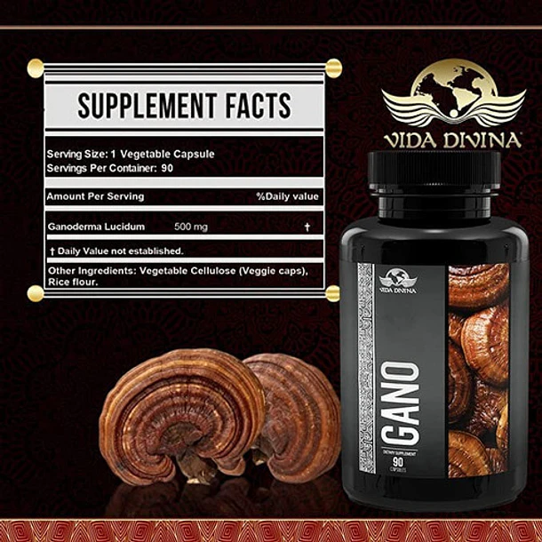 Vida Divina - Ganoderma Lucidum 90caps 2