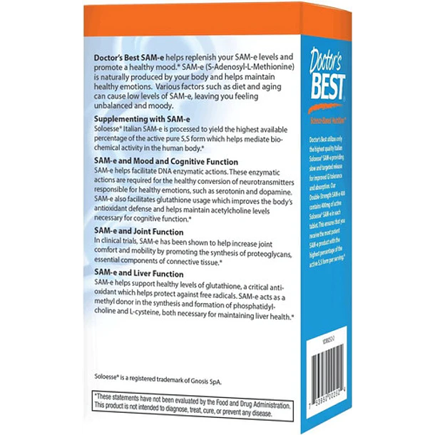 Doctor´s Best - Sam-e Doble Fuerza 400mg 2