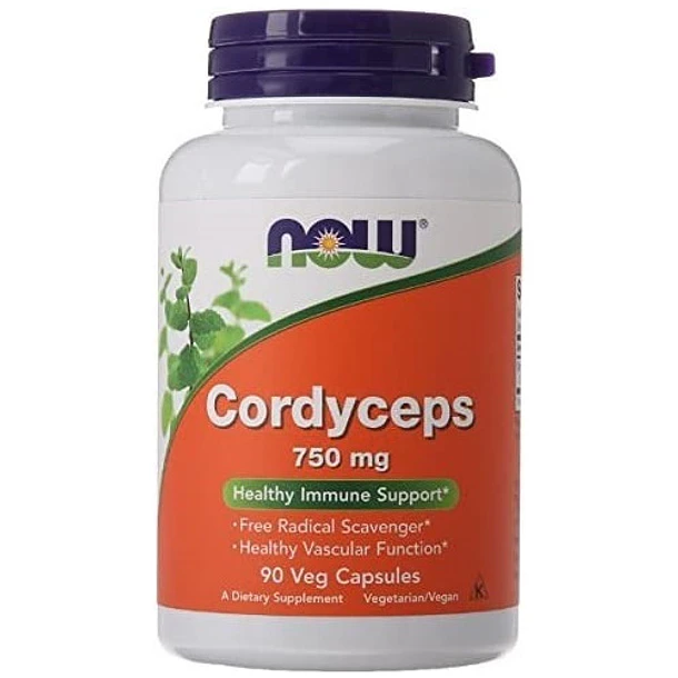 Now - Cordyceps 750 Mg 90 Cápsulas 1