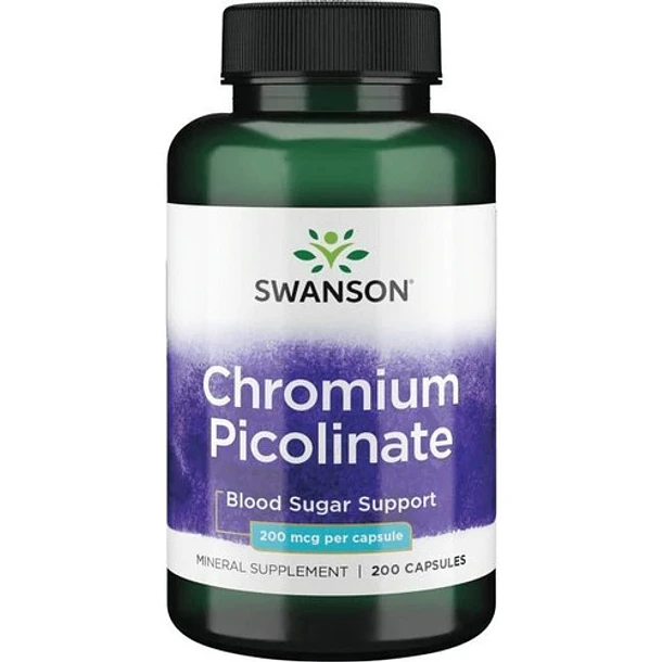 Picolinato De Cromo 200 Caps 200mcg Chromium Picolinate C16 4