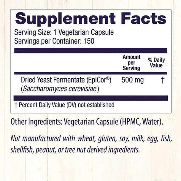 Healthy Origins - Epicor 500 Mg, 150 Cápsulas 4