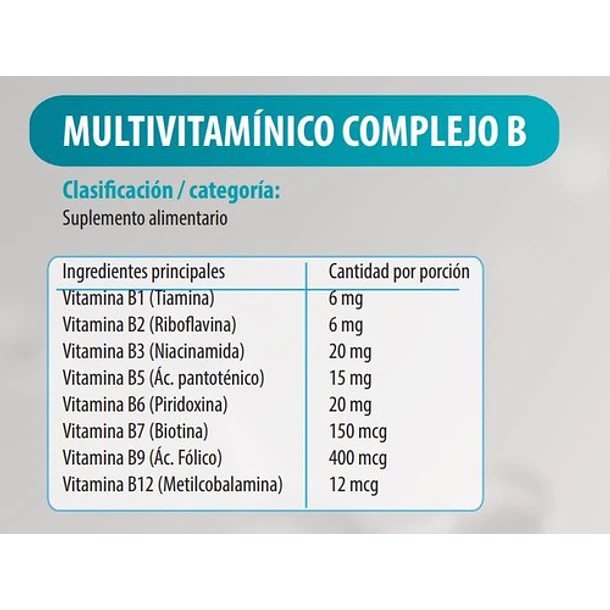 Newscience - Multivitaminico Complejo B (60 Capsulas)  5