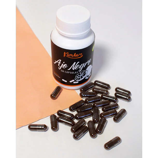 Kumkare - Ajo Negro Deshidrato Y Pulverizado 60 Caps 4