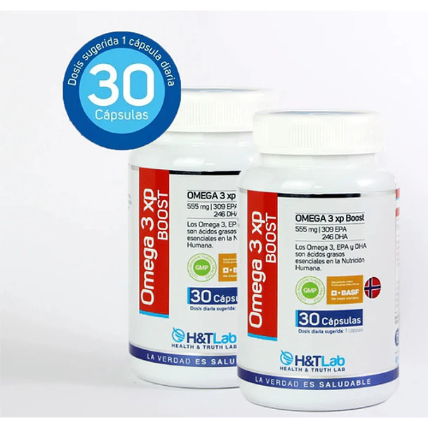 H&tlab - Omega 3 Xp Boost 30 Caps (pack 2 Unidades) 1
