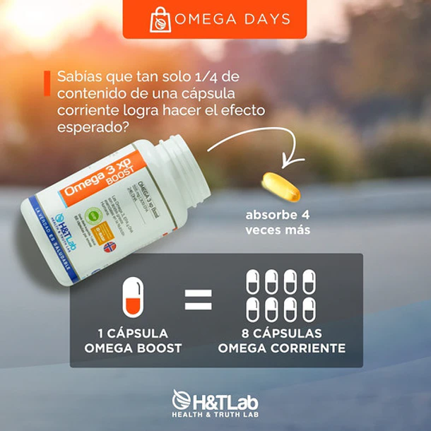 H&tlab - Omega 3 Xp Boost 30 Caps (pack 2 Unidades) 2