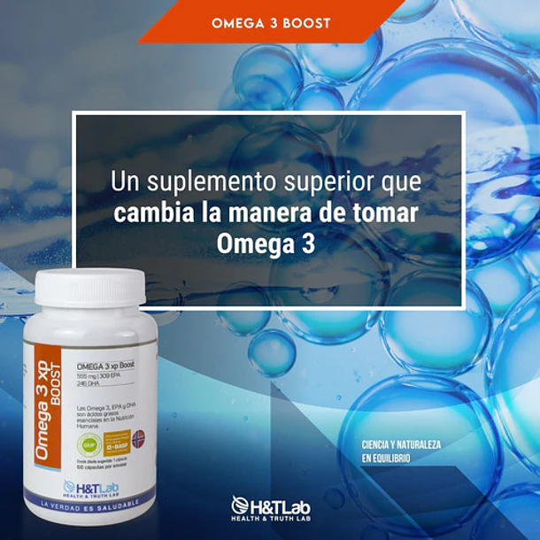 H&tlab - Omega 3 Xp Boost 30 Caps (pack 2 Unidades) 8