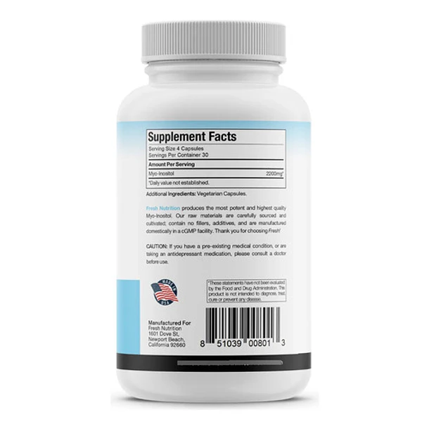 Fresh Nutrition - Myo-inositol De Alta Potencia 2200mg  2