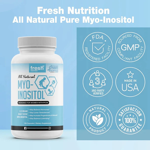 Fresh Nutrition - Myo-inositol De Alta Potencia 2200mg  4
