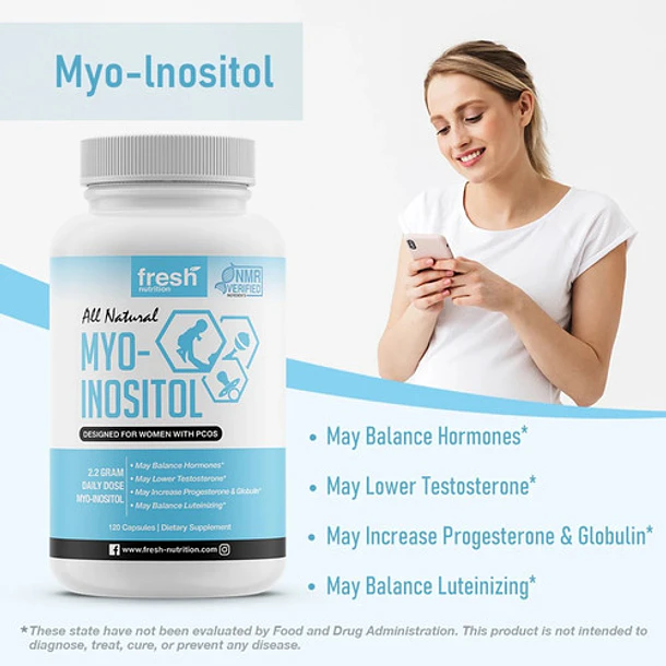 Fresh Nutrition - Myo-inositol De Alta Potencia 2200mg  5