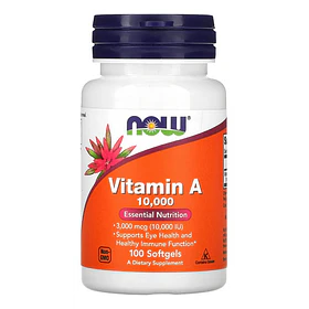 Now Foods - Vitamina A 10.000 Ui 100 Sofgels