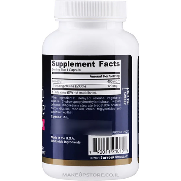 Jarrow Formulas - Colostro Prime Life 400mg 120caps 2