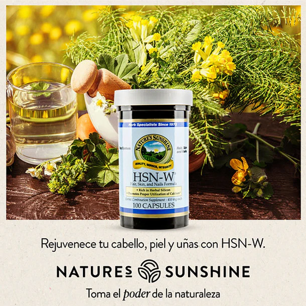 Natures Sunshine - Hsn-w (cabello, Piel, Uñas) 100 Caps 5