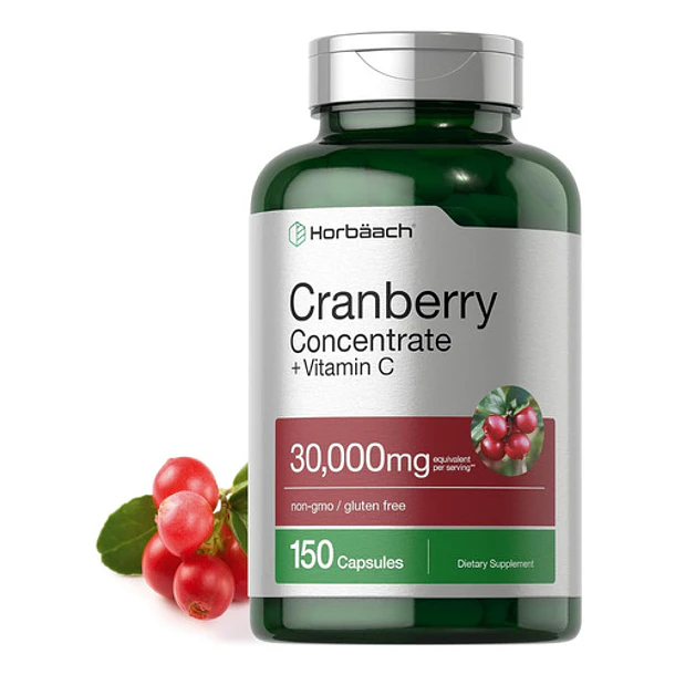 Horbaach - Cranberry 30,000mg + Vitamina C 150 Caps 1