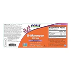 Now - D-mannose 500mg 120caps 3