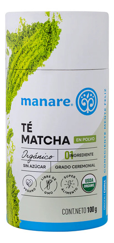 Té Matcha Manare 100 Gramos