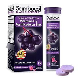 Sambucol - Vitamina C + Zinc 15 Tabletas Efervescentes