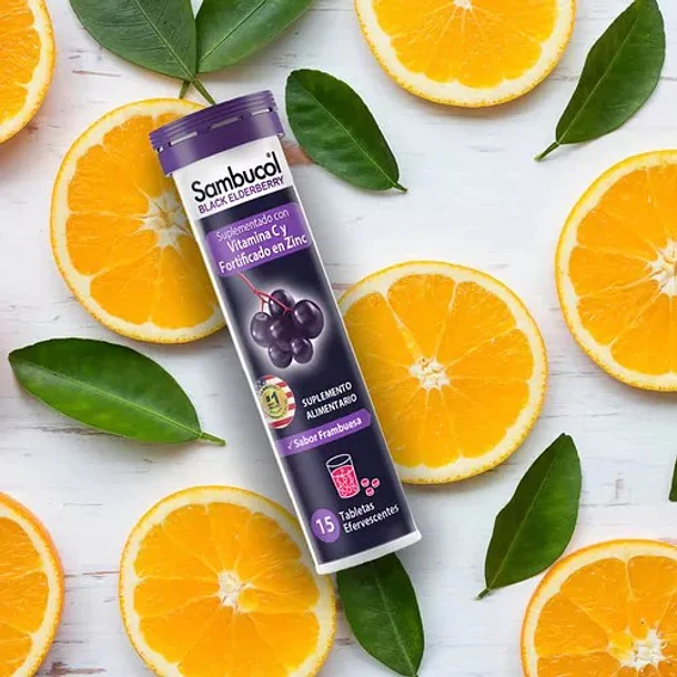 Sambucol - Vitamina C + Zinc 15 Tabletas Efervescentes 5