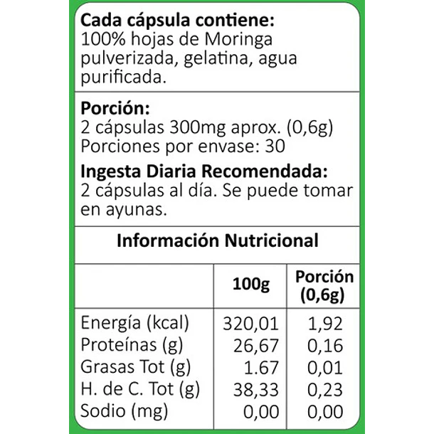Avanti- Moringa 60 Cápsulas  2