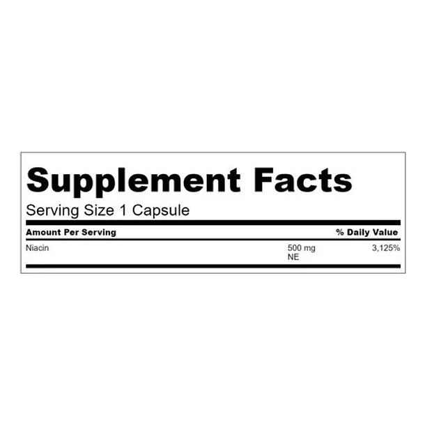 Swanson - Niacina 500 Mg 250 Caps 2