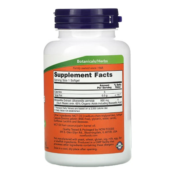 Now - Boswellia Extracto 500mg 90 Caps 2