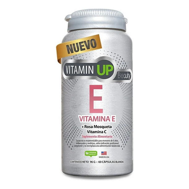 Vitamina E Beauty (60 Capsulas) Vitamin Up Sabor Sin Sabor 1