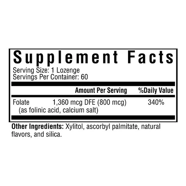 Seeking Health - Ácido Folínico, 1360 Mcg 60 Caps 2