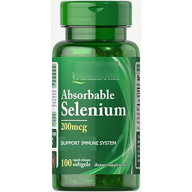 Puritan's Pride - Selenio Absorbable 200mcg 100 Sofgels