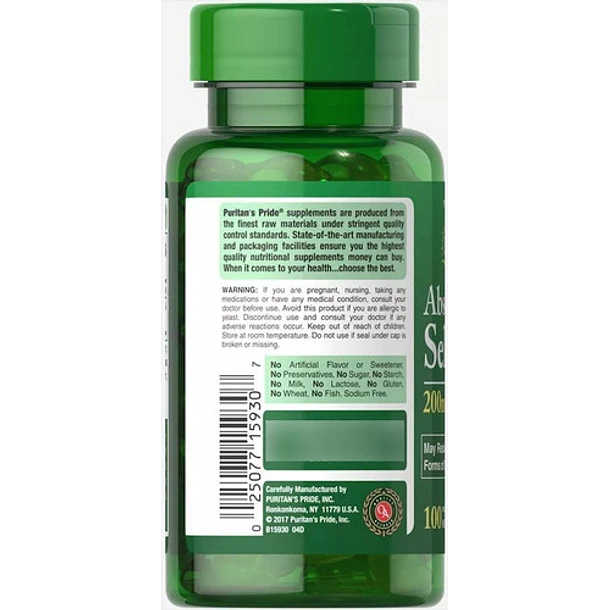 Puritan's Pride - Selenio Absorbable 200mcg 100 Sofgels 3