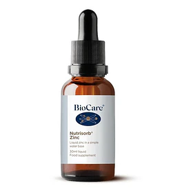 Biocare Zinc Líquido 30ml - Zinc Biocare Gotas