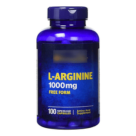 L-arginina 1000mg Puritans Pr Liberación Rápida 100 Tabl Sabor Sin Sabor