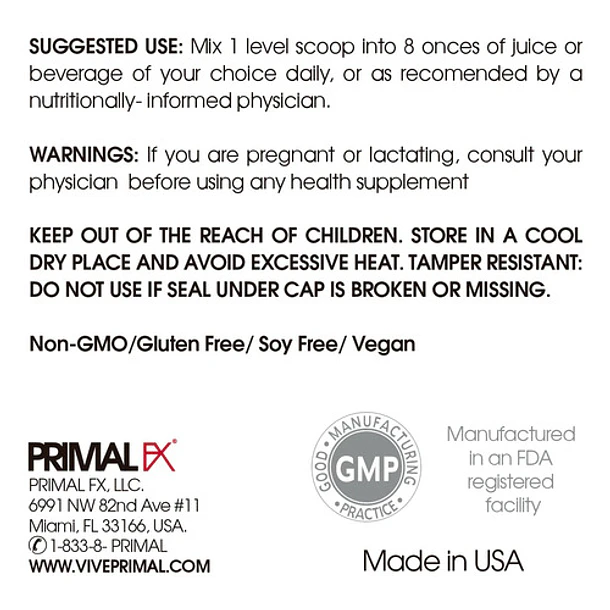 Primal Fx - Vitamina C En Polvo 240 Gr 5