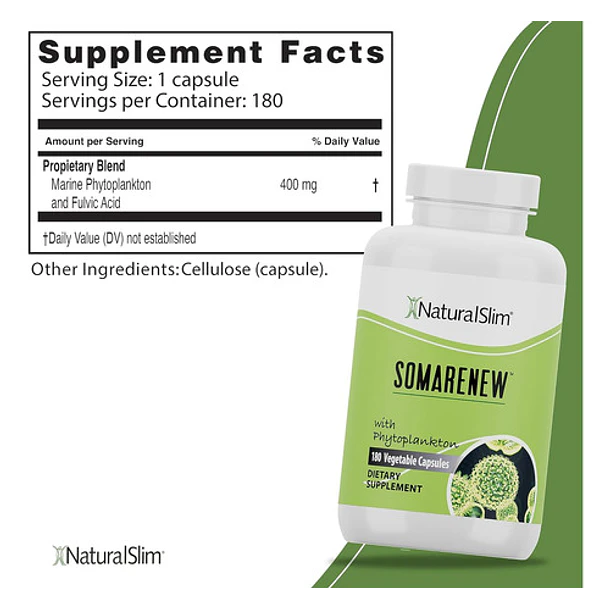 Naturalslim- Somarenew Fitoplancton Marino (omega 3) 180caps 2
