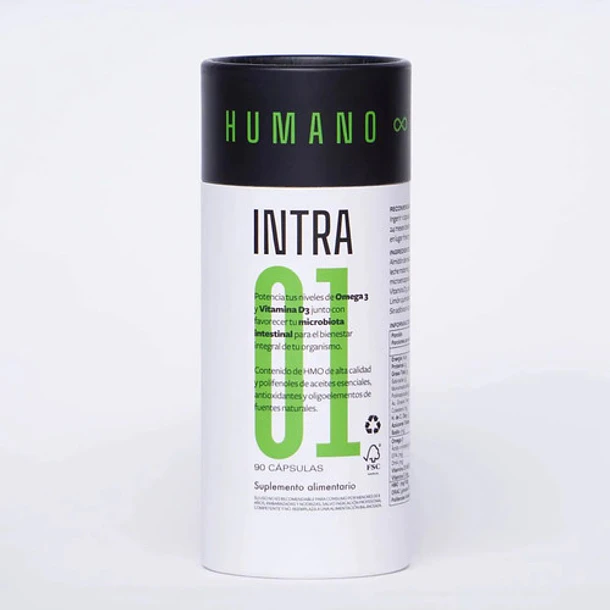 Humnatt - Intra01 Tubo - Alivio Intestinal 90caps 1