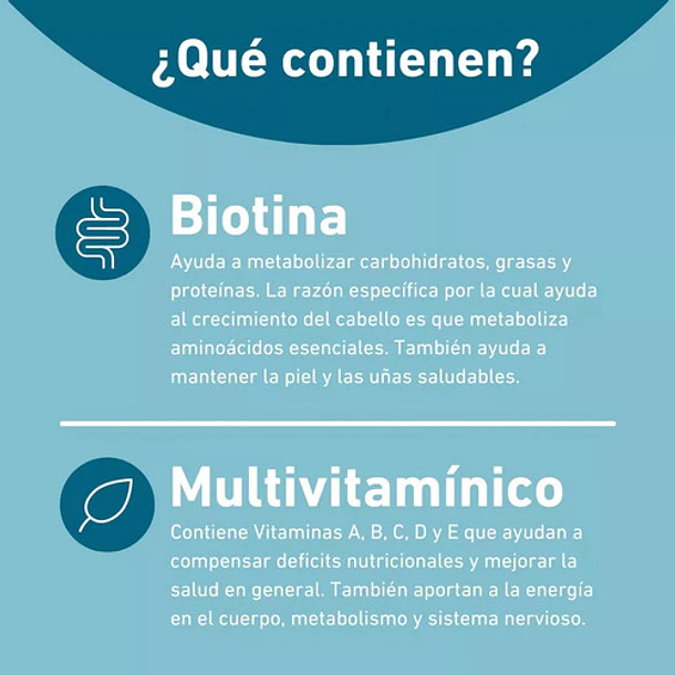 Eterna Nutrition - Biotina + Multivitamínico 120gomitas 4