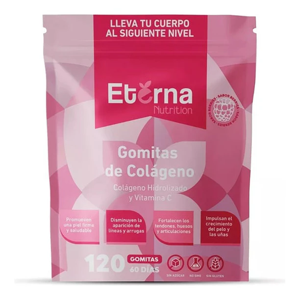 Eterna Gomitas De Colágeno + Vitamina C Sabor 120 Gomitas 1